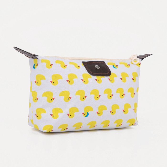 фото Косметичка на молнии, цвет белый