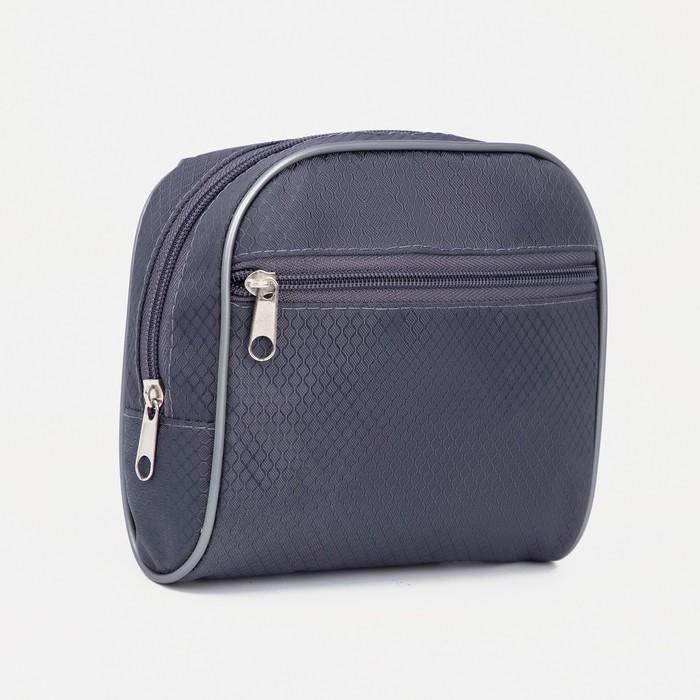 фото Косметичка дор, 17*6*15, отд на молнии, подклад, диамонд серый бако текстиль