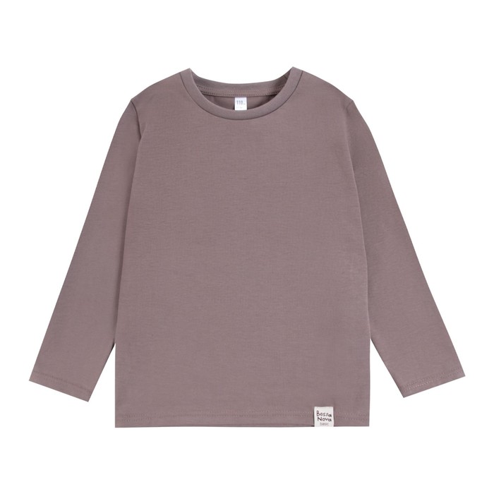 фото Лонгслив для девочек, рост 104 см, цвет коричневый bossa nova