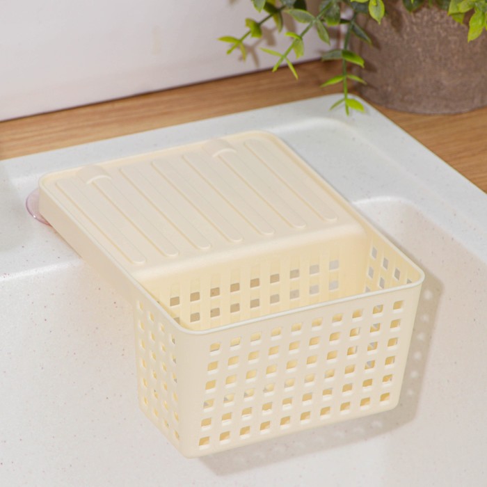 фото Органайзер для раковины «лофт», цвет бежевый виолет