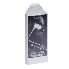 Наушники Belsis BE1221, проводные, вакуумные, микрофон, jack 3.5, кабель 1.2 м, черные
Наушники Belsis BE1221, проводные, вакуумные, микрофон, jack 3.5, кабель 1.2 м, черные