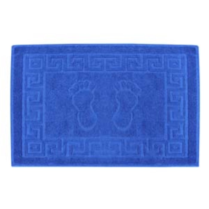 фото Махровое полотенце «коврик», размер 50x70 см, цвет синий bravo