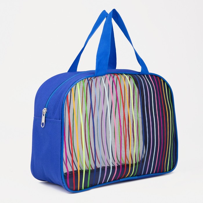 фото Косметичка на молнии, цвет синий