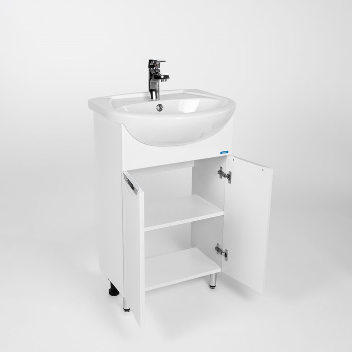 фото Тумба viant «лима 55» 2 створки, 300 х 485 х 820 мм, с раковиной erica 55