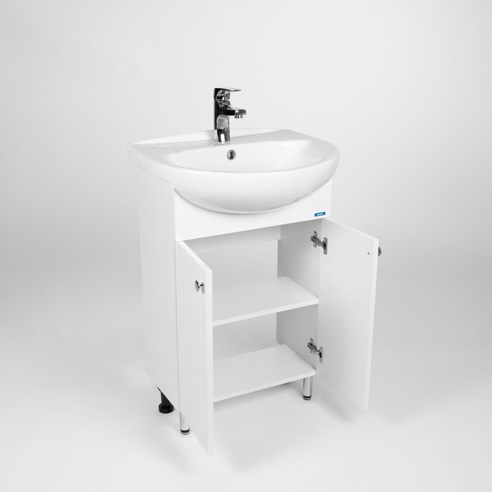 фото Тумба viant «париж 55» 2 створки, 300х485х820 мм, с раковиной erica 55