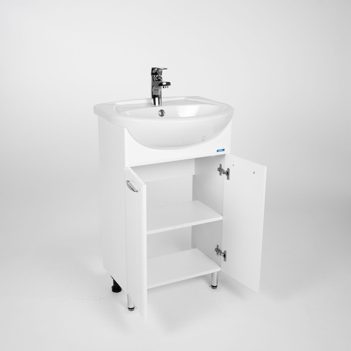 фото Тумба viant «прага 55» 2 створки, 300х485х820 мм, с раковиной erica 55