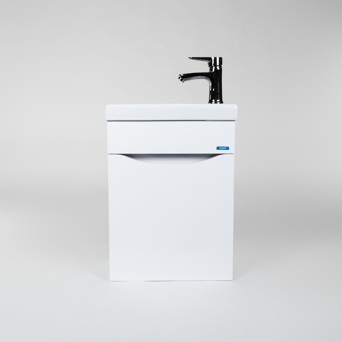 фото Тумба viant «рим 40» 1 створка, подвесная 205х385х500 мм, с раковиной como 40