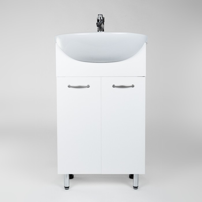 фото Тумба viant «рио 55» 2 створки, 300х485х820 мм, с раковиной erica 55