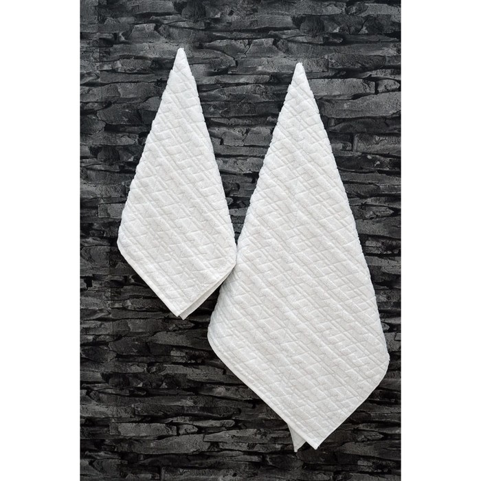 фото Полотенце, размер 70х140 см, цвет белый arya home