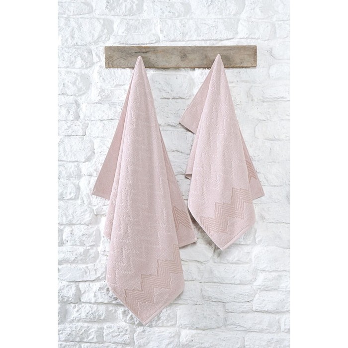 фото Полотенце, размер 50x90 см, цвет розовый arya home