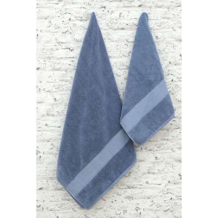 фото Полотенце, размер 50x90 см, цвет синий arya home