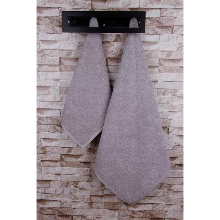 фото Полотенце, размер 50x90 см, цвет серый arya home