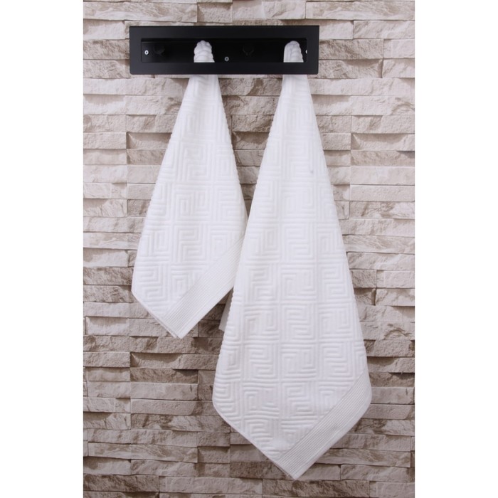 фото Полотенце, размер 70x140 см, цвет белый arya home