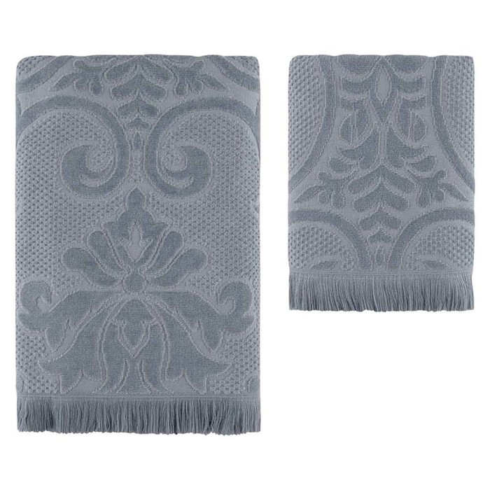 фото Полотенце, размер 50x90 см, цвет серый arya home