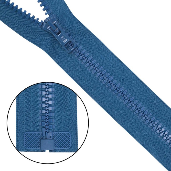 фото Молния трактор тип 10 (6мм) 1 замок 80см (092 морская волна)