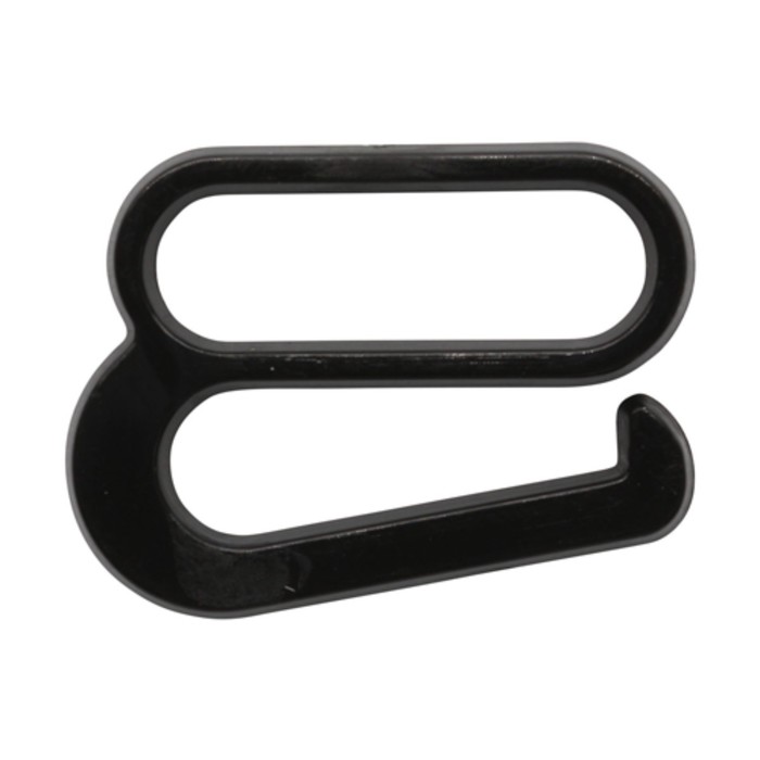 фото Крючок 20мм пластик (черный), 100 шт