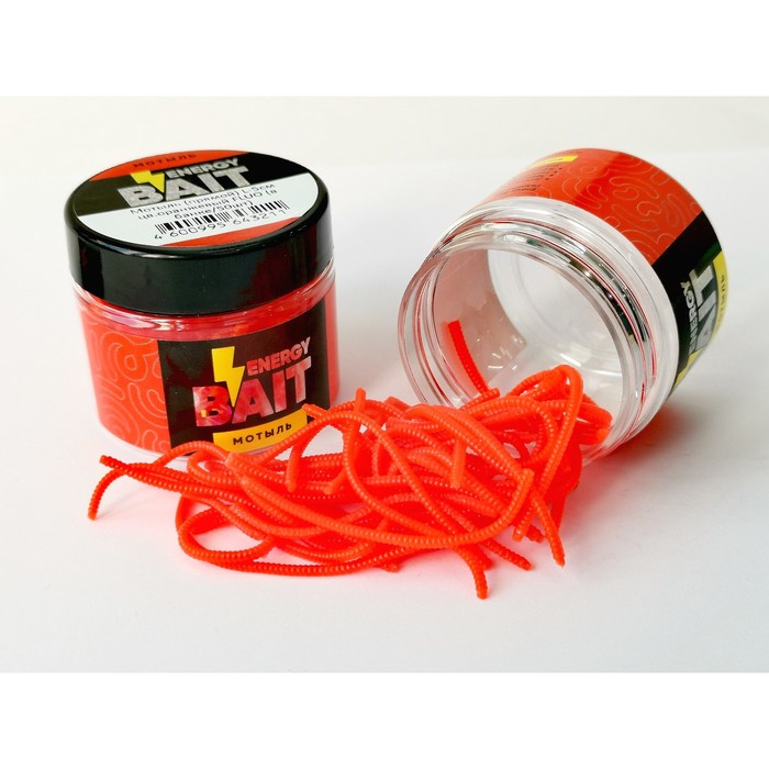 Искусственная насадка ENERGY BAIT «Мотыль», прямой, FLUO, L, 50 мм, 50 шт, цвет оранжевый
Искусственная насадка ENERGY BAIT «Мотыль», прямой, FLUO, L, 50 мм, 50 шт, цвет оранжевый