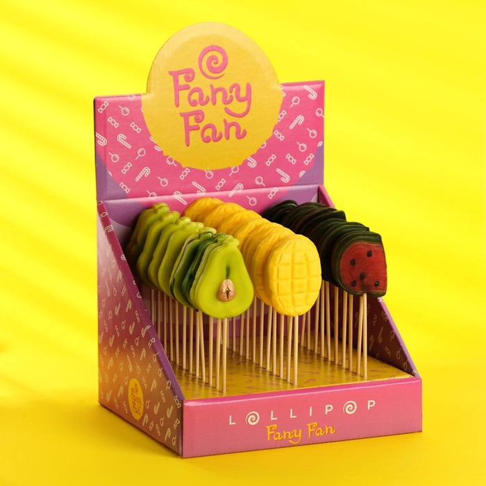 фото Набор карамель леденцовая фрукты, со вкусами земляника, манго, арбуз, 1080 г фанни фан