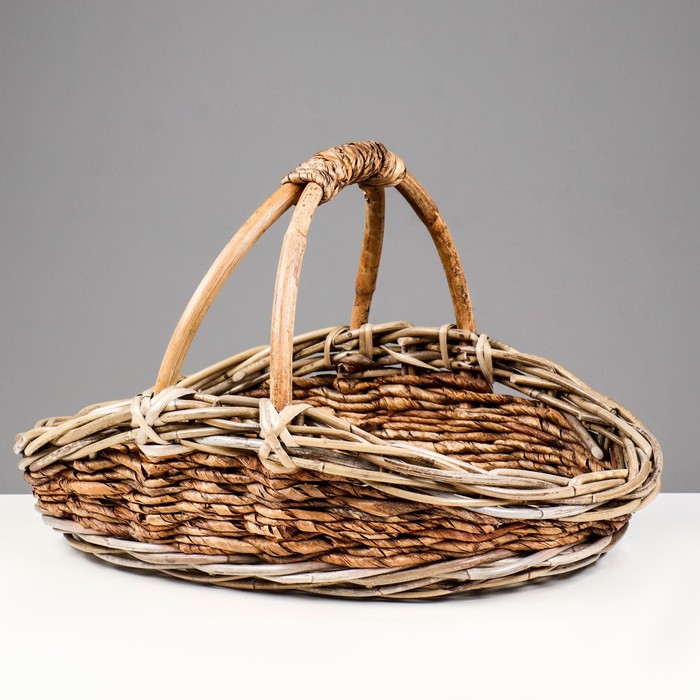 фото Корзина плетёная, 52х38х14/29 см, ротанг