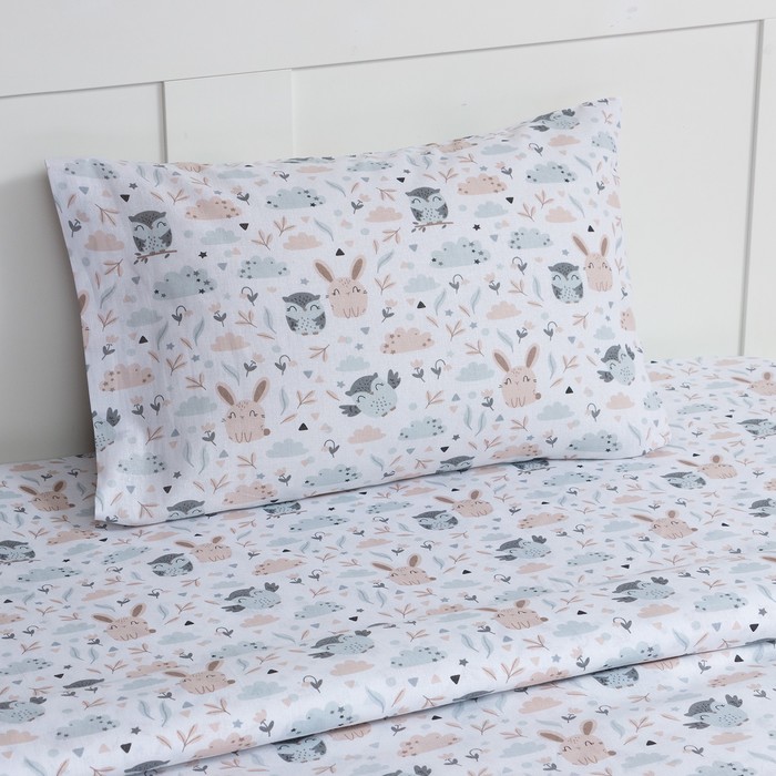 фото Постельное бельё lovelife 1.5 сп «лужайка» 147х210,150х215,50х70 -1 шт,100% хлопок, бязь 120 г/м2