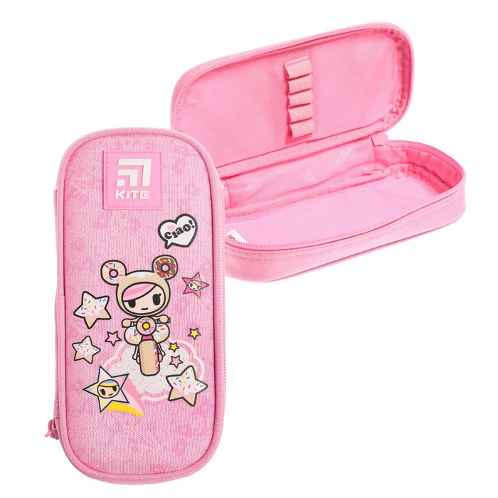 фото Пенал мягкий футляр ткань 45х210х95 662 tokidoki дев розовый tk22-662
