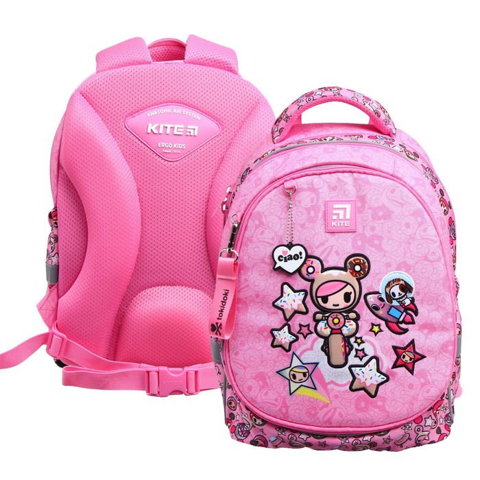 фото Рюкзак школьный tokidoki, 38 х 28 х 16 см, эргономичная спинка, розовый