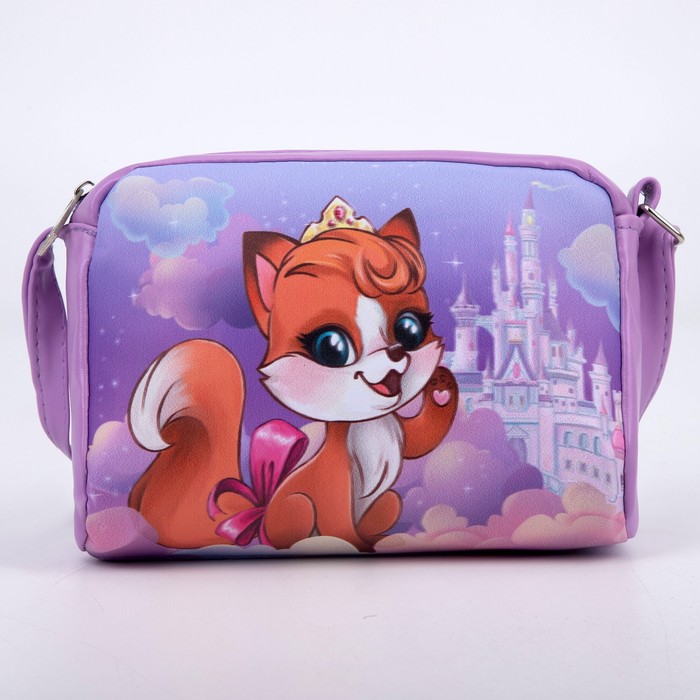 фото Сумка детская «сказочная лисичка» из эко-кожи, на ремешке, 15х12х3 см nazamok kids