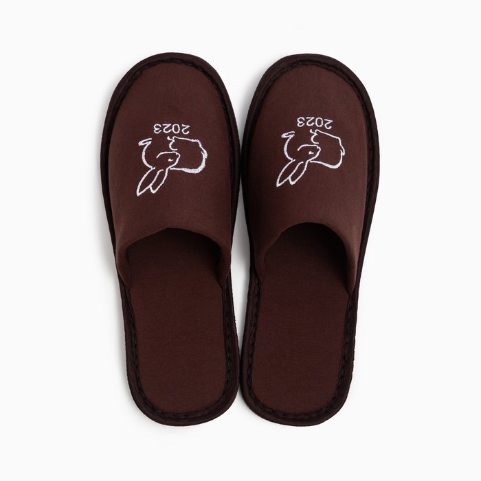 фото Тапочки мужские, цвет коричневый, размер 42 tap moda