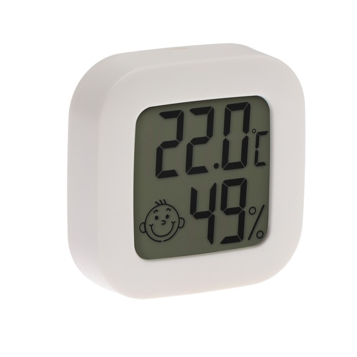 фото Термометр luazon ltr-08, электронный, датчик температуры, датчик влажности, белый luazon home
