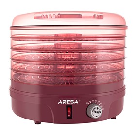 Сушилка для овощей и фруктов Aresa AR-2602, 380 Вт, 5 ярусов, 30х30 см, красная
Сушилка для овощей и фруктов Aresa AR-2602, 380 Вт, 5 ярусов, 30х30 см, красная