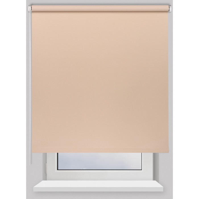 фото Рулонная штора blackout color, 200х175 см, цвет какао prakto