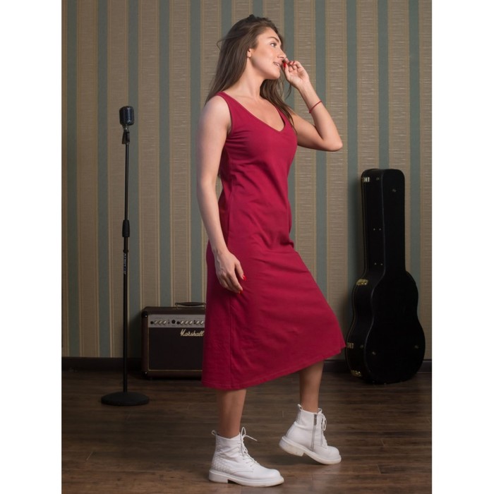 фото Платье женское, размер 54, цвет бордовый klery