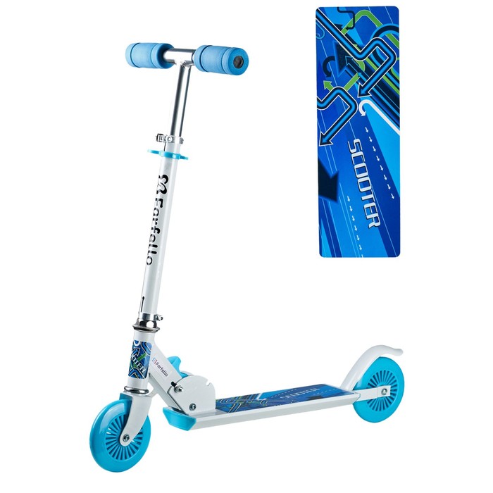 фото Самокат wx-s120, цвет бело-синий farfello
