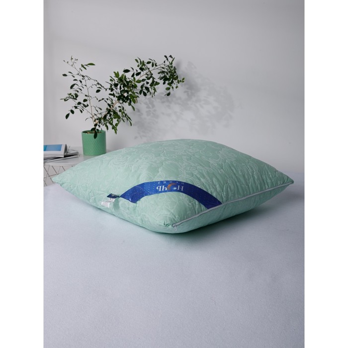 фото Подушка стеганая «эвкалипт», размер 68х68 см ночь нежна