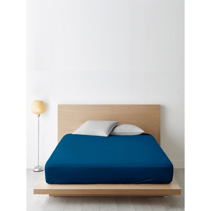 фото Простыня на резинке, размер 200х200х20 см ночь нежна