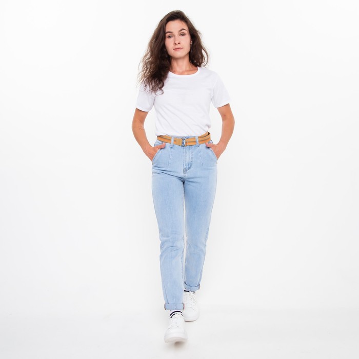 фото Джинсы женские, цвет голубой, размер 28 (44)