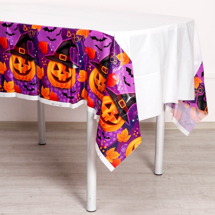 фото Скатерть «тыква», хеллоуин, 137 х 180см страна карнавалия