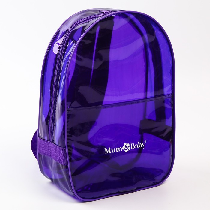 фото Рюкзак для роддома 35х25х11 пвх, цвет фиолетовый mum&baby