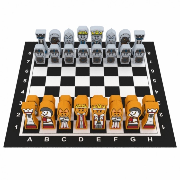 фото Логическая игра "кото-шахматы" ли-16 краснокамская игрушка