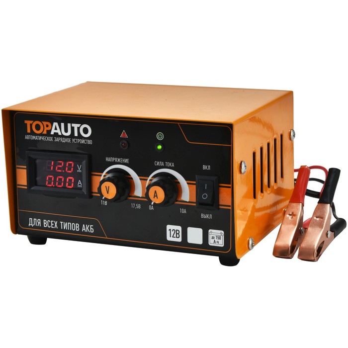 фото Зарядное устройство для акб topauto азу-305, 6 а, акб 12 в до 100 а/ч топавто