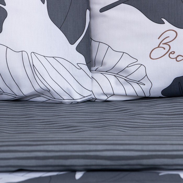 фото Постельное бельё lovelife дуэт «тропики» 143х215 см-2шт, 225х240 см, 50х70 см-2шт,100%хлопок,сатин125г/м²