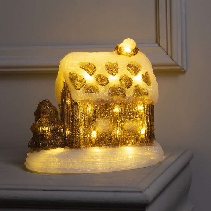 Светодиодная фигура «Зимний домик» 22 × 21 × 17 см, акрил, 30 LED, 220 В, свечение тёплое белое
Светодиодная фигура «Зимний домик» 22 × 21 × 17 см, акрил, 30 LED, 220 В, свечение тёплое белое