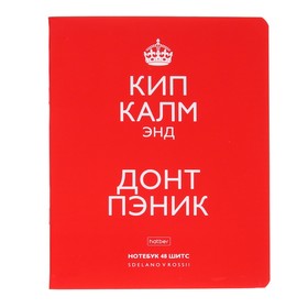 Тетрадь 48 листов в клетку "Кип калм", обложка мелованный картон, блок 65 г/м², МИКС
Тетрадь 48 листов в клетку "Кип калм", обложка мелованный картон, блок 65 г/м², МИКС