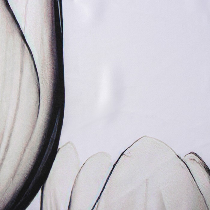 фото Штора для ванны доляна «моно», с люверсами, 180×180 см, полиэстер