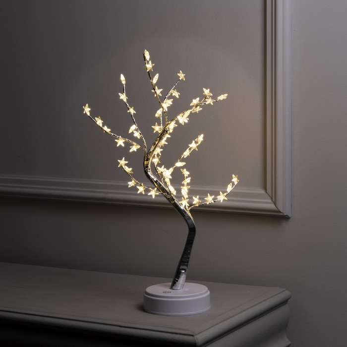 Светодиодный куст «Звёзды» 45 см, 60 LED, постоянное свечение, батарейки ААх3 (не в комплекте), USB, свечение тёплое белое
Светодиодный куст «Звёзды» 45 см, 60 LED, постоянное свечение, батарейки ААх3 (не в комплекте), USB, свечение тёплое белое