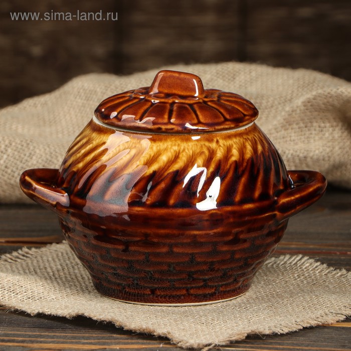 Горшок для запекания "Вьюн", керамика, 0.7 л
Горшок для запекания "Вьюн", керамика, 0.7 л