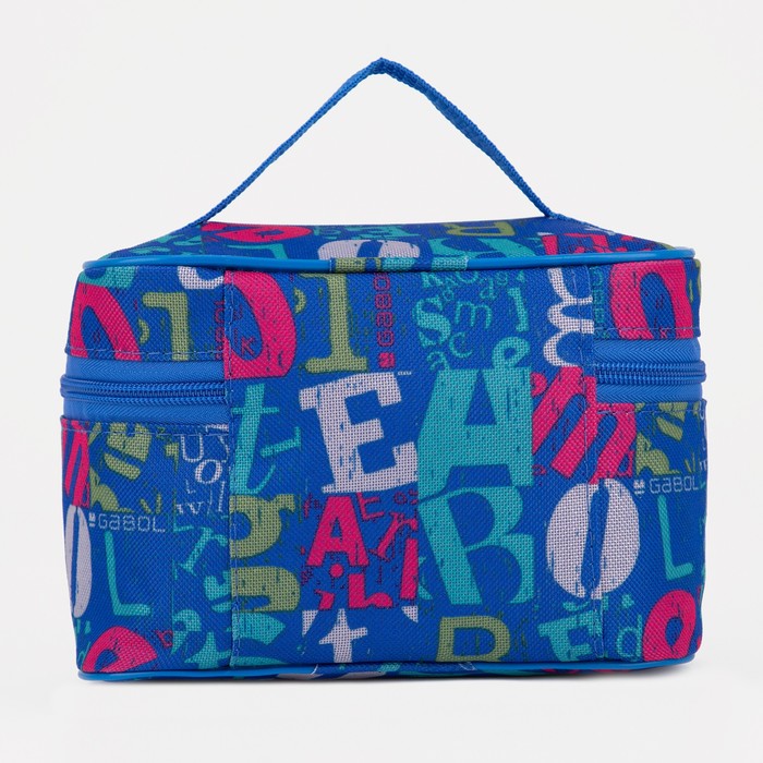 фото Косметичка на молнии, цвет синий бако текстиль