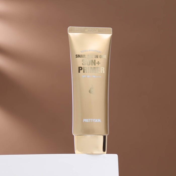 фото Солнцезащитный крем+праймер prettyskin с муцином улитки spf50, 70 г pretty skin
