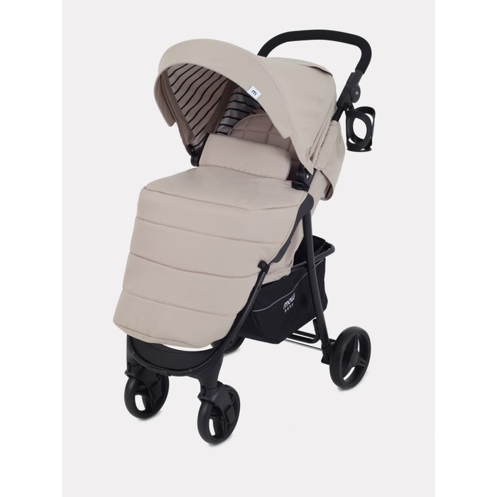 фото Коляска прогулочная mowbaby cross ra080, цвет beige