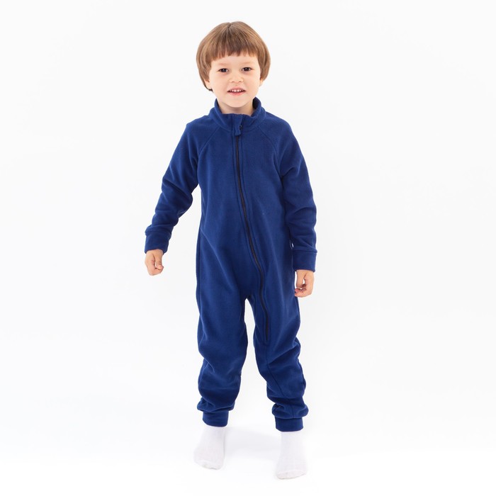 фото Комбинезон для мальчика, цвет тёмно-синий, рост 92-98 см юниор текстиль
